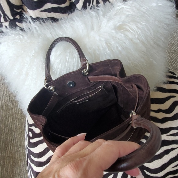 Calvin Klein suede handbag - Picture 4 of 5